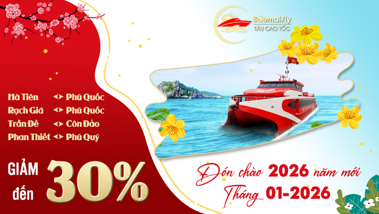 Chào 2026 Rộn Ràng - Phú Quốc Express Ưu Đãi Đến 30% 